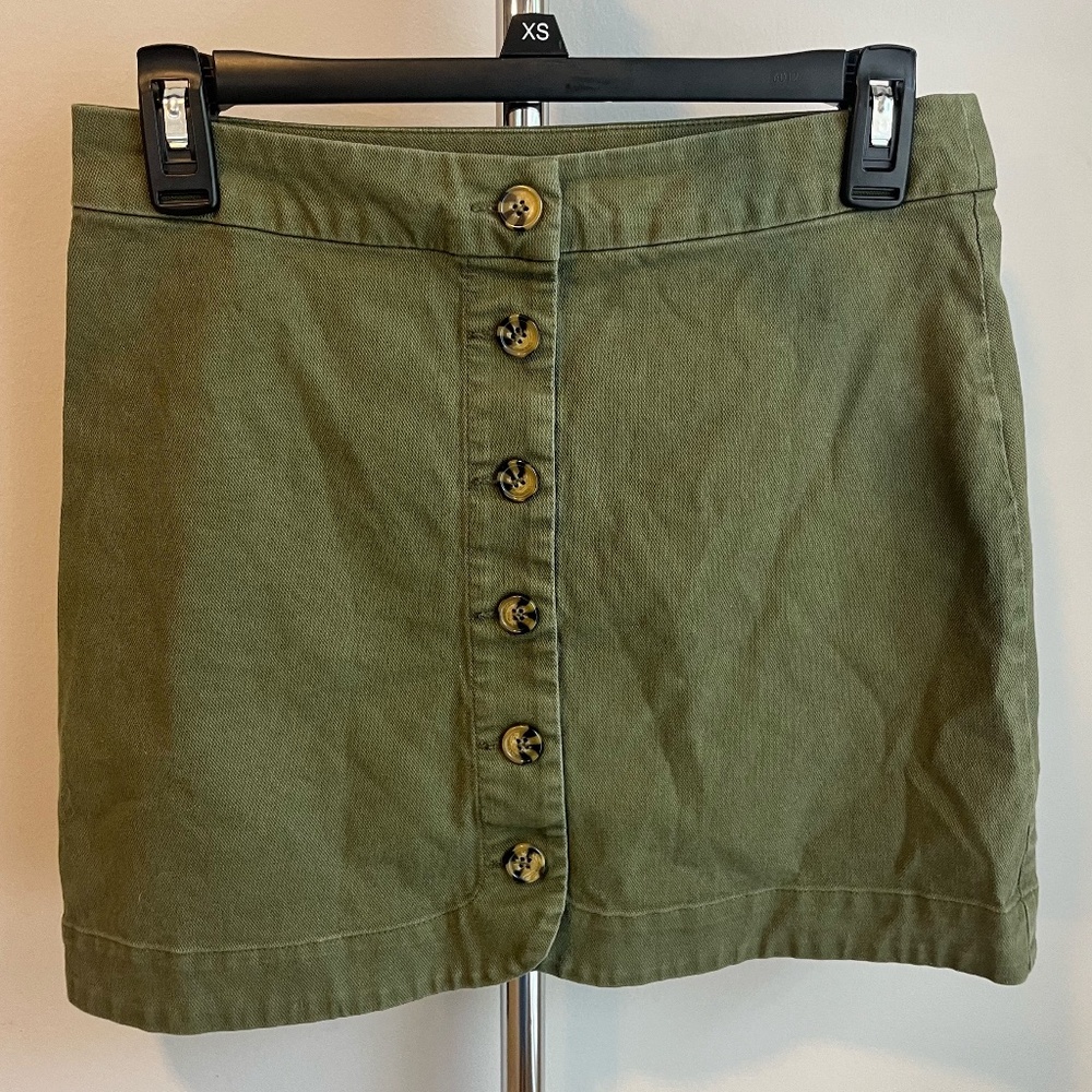 Green Copper Key Skirt with Buttons (5 - small)